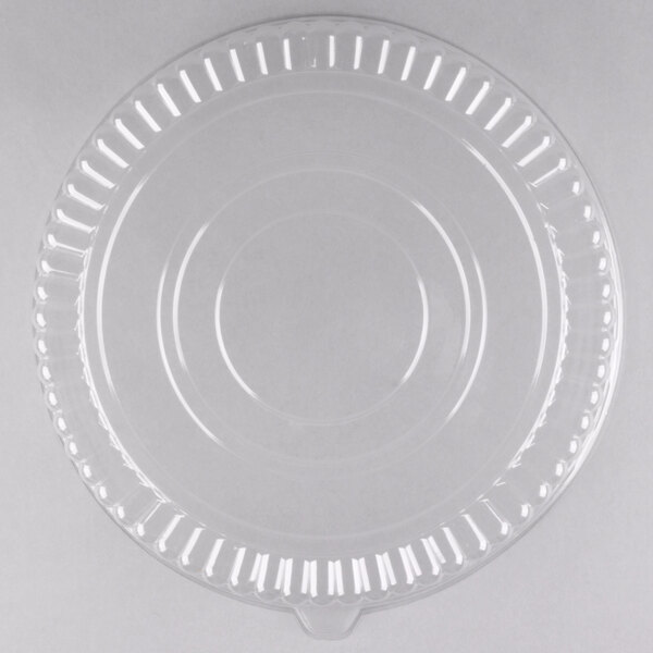 Round Plastic Platter W Lid 14 25, Round Plastic Serving Tray With Lid