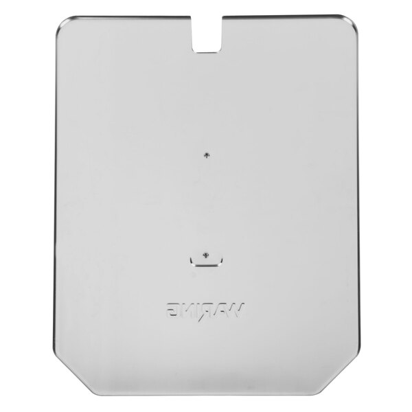 A rectangular silver metal plate with the text "Waring NC150" on it.