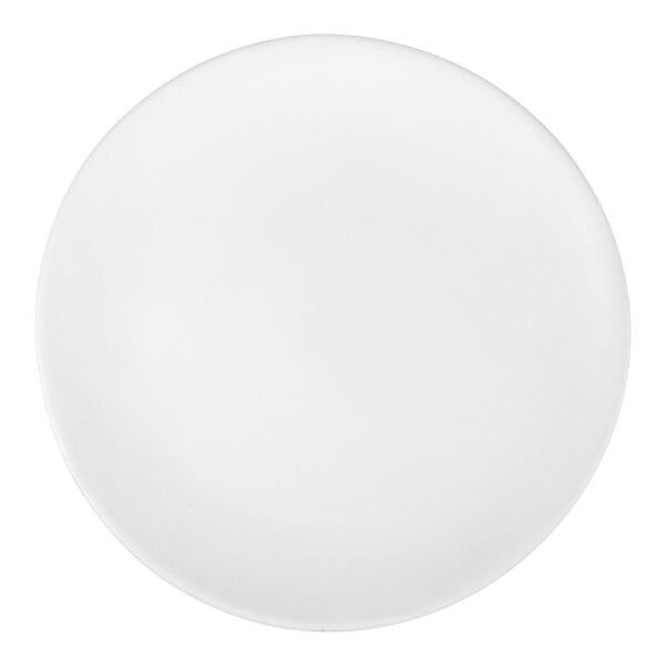 10 Strawberry Street RPPLE-WHTBB Matte Wave 6 1/4" White Bread and Butter Stoneware Plate - 36/Case