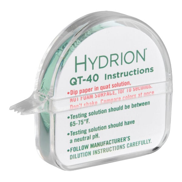 Noble QT-40 Quaternary Test Paper Dispenser - 0-500ppm