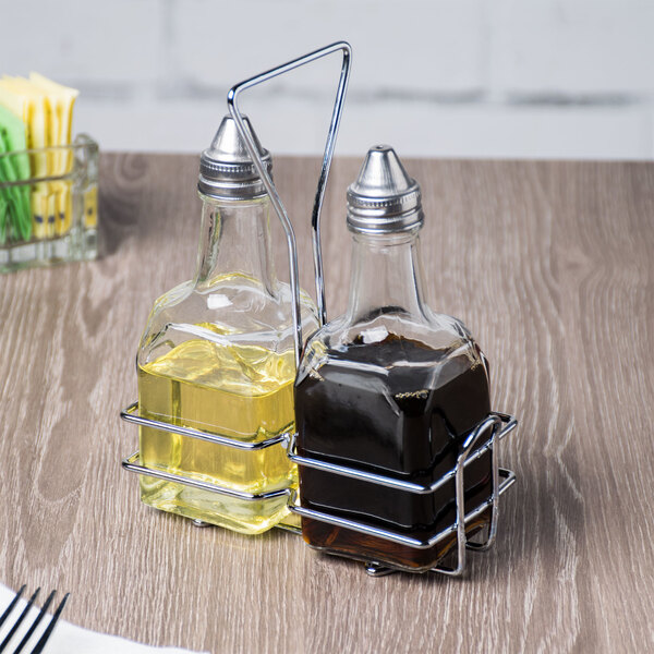 Choice 6 oz. Oil and Vinegar Cruet with Pourer