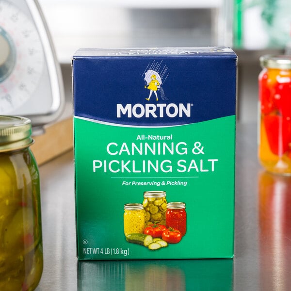 4 lb. box of Morton canning and pickling salt