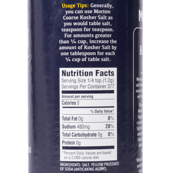 Morton 16 oz. Coarse Kosher Salt