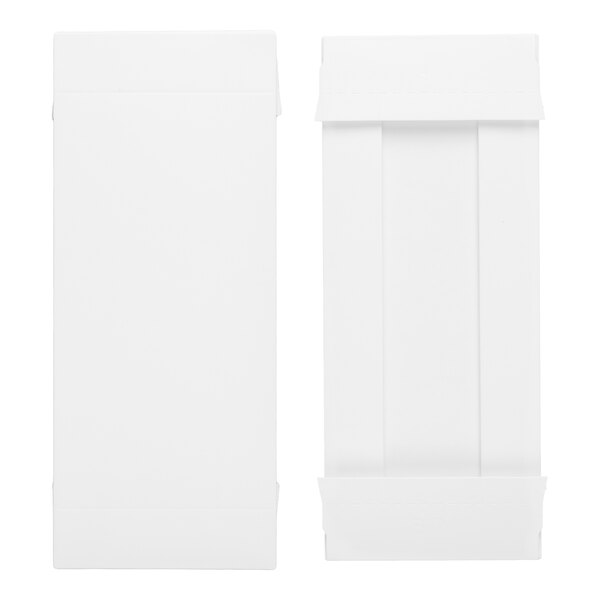 Simplex 7 3/8" x 4" x 1 1/8" 2-Piece 1/2 lb. White Candy Box - 250/Case