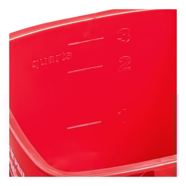 Noble King-Pail 3 Qt. Red Sanitizing Pail