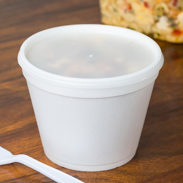 Dart 24 and 32 oz. Translucent Vented Lid - 100/Pack