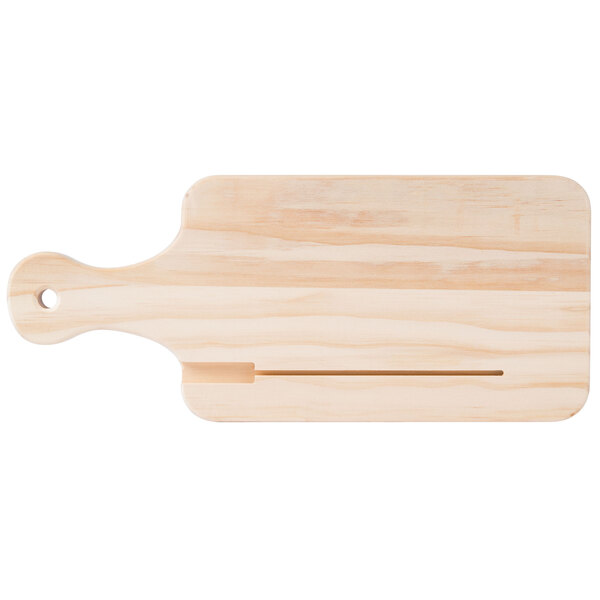 wood bread board with handle