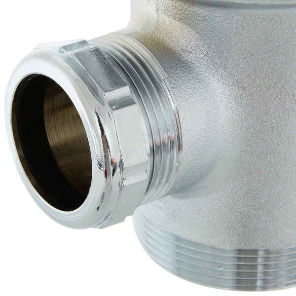 a close-up of a metal pipe