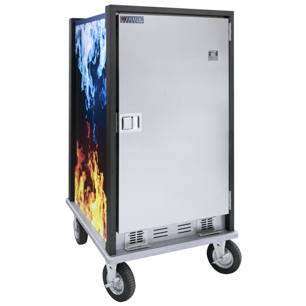 Cres Cor Hc2 Ua 11 Fire N Ice Cube Cordless Insulated Outdoor Hot Cold Holding Cabinet With Solid Door And Transport Slides