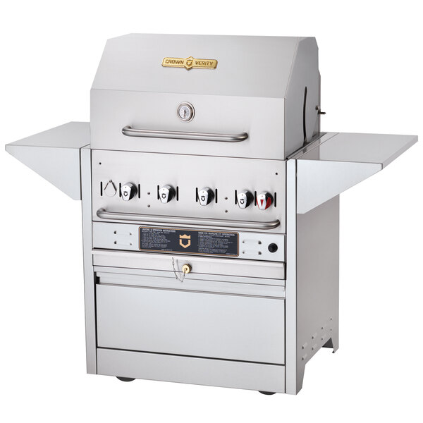 Crown Verity MBI-36 Liquid Propane Hotel Series 64 3/4" Grill - 79,500 BTU