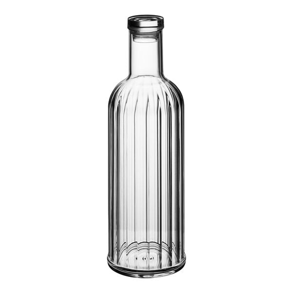 An American Metalcraft plastic fluted water bottle with a metal lid.