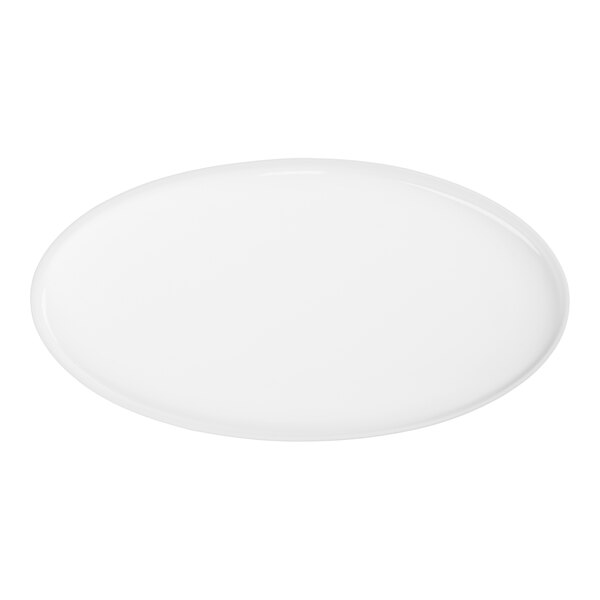 Libbey Chef's Selection 14" x 7 1/2" Aluma White Porcelain Oval Tray - 12/Case