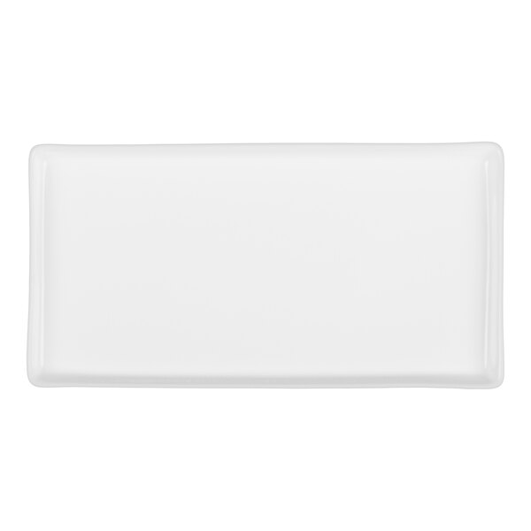 Libbey Chef's Selection 13" x 6 3/4" Aluma White Porcelain Tray - 12/Case