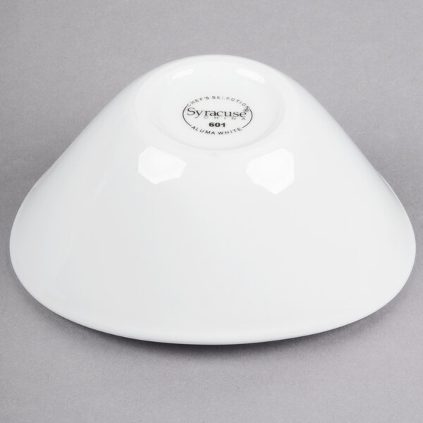 A white Libbey Chef's Selection porcelain bowl.