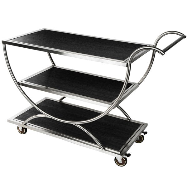 a black and silver cart