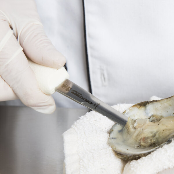 a close-up of a oyster