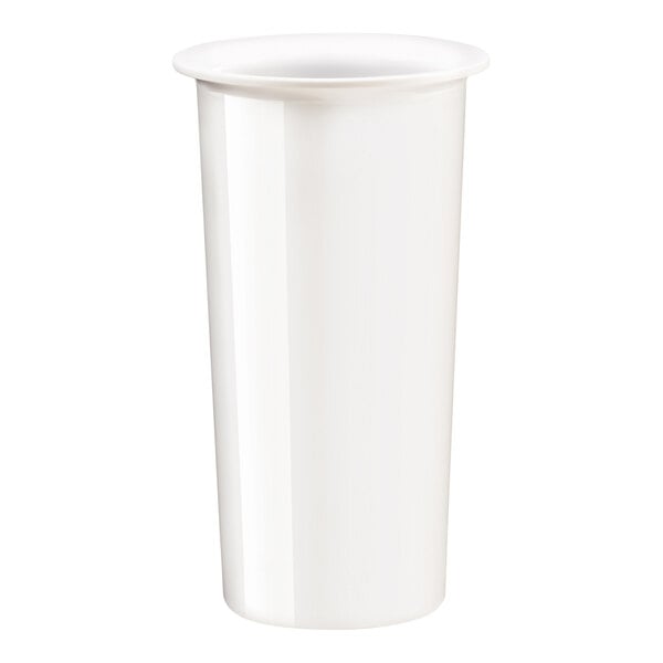 Cal-Mil 1017-8-15 White Solid Extra Deep Melamine Flatware Cylinder