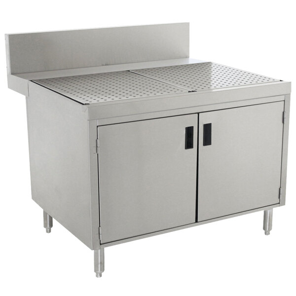 a stainless steel commercial kitchen