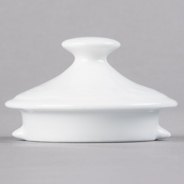 Tuxton CHT170L Chicago Bright White China Teapot Lid 12/Case
