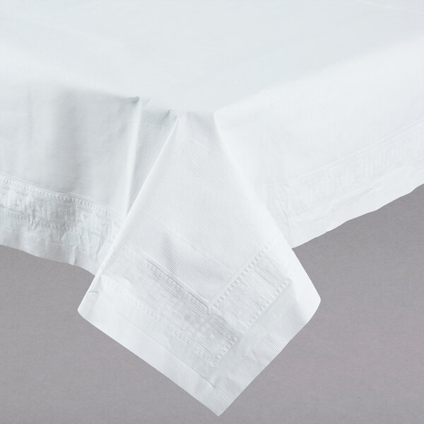 Hoffmaster 63013 Tissue/Poly Tablecovers 54 x 54 54 x 54 White Case of 40