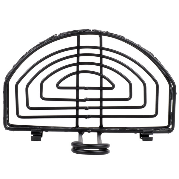 a black wire object with a spiral design