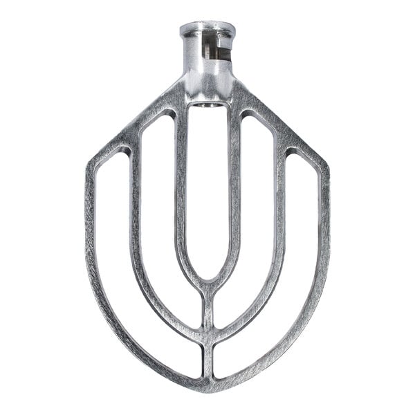 A stainless steel flat beater attachment designed for 30-quart Globe SP30 and SP30P mixers.