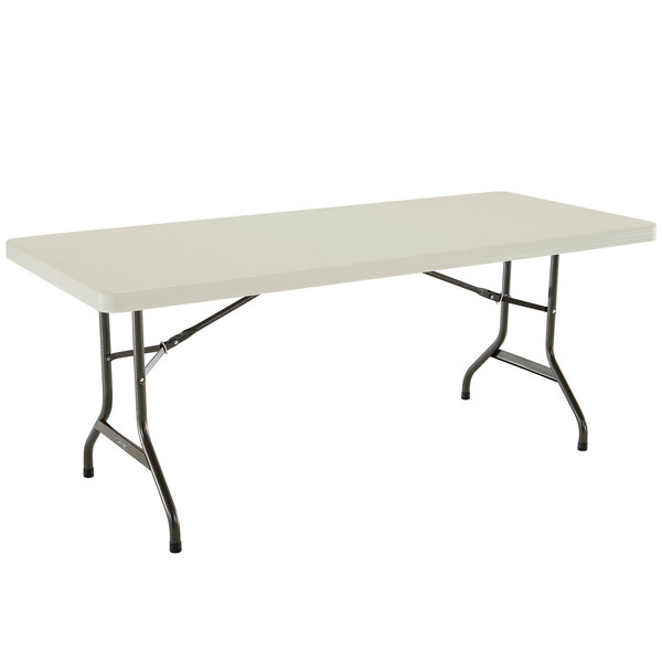 Lifetime Folding Table 30 X 72 Plastic Almond 4 Pack 42900