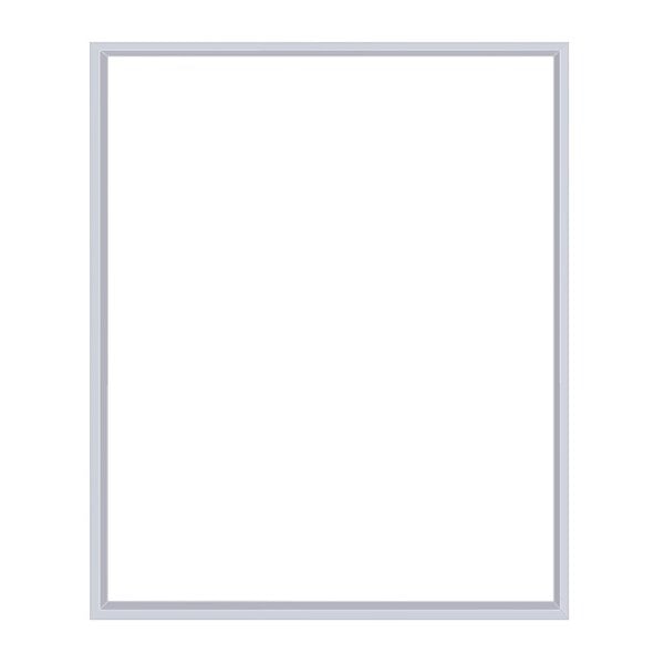 A white rectangular door gasket with a black border.