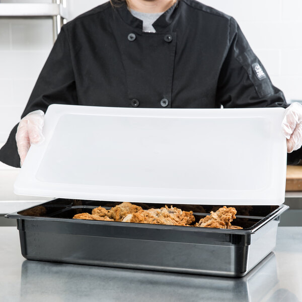 2-Piece Full Size Perforated Hotel Pan Set With Lids - 8 Quart Each, 201 Stainless Steel