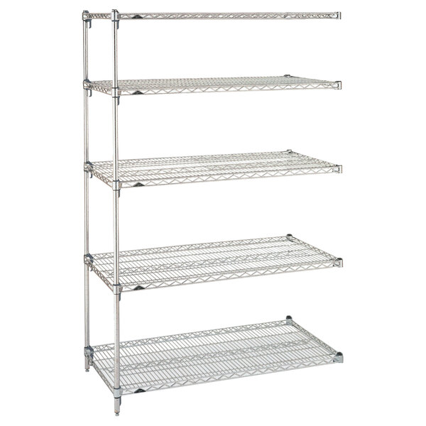 a close-up of a metal shelf