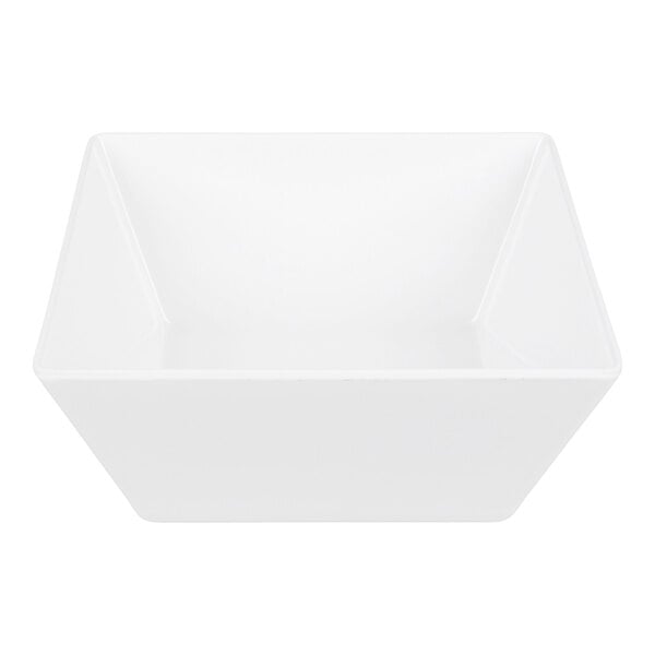American Metalcraft Endurance 3.91 Qt. White Square Melamine Serving Bowl
