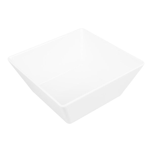 American Metalcraft Endurance 3.91 Qt. White Square Melamine Serving Bowl