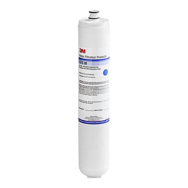 A white 3M ScaleGard RO membrane cartridge with a blue label and black text.