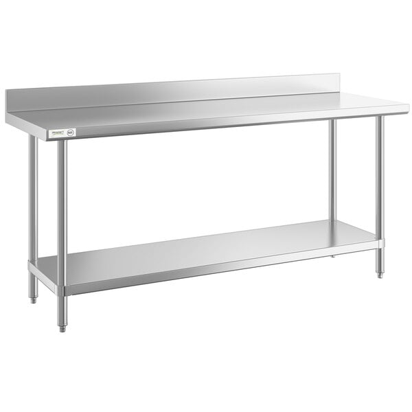 Commercial Grade Nsf Stainless Steel Top Work Table Chrome