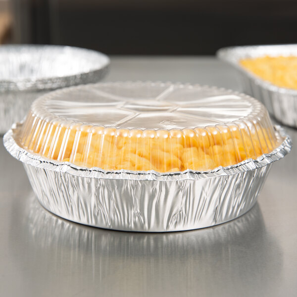 7" Round Foil Take Out Pan Heavy Weight 500/Case