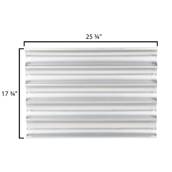 Chicago Metallic 49035 5 Loaf Glazed UniLock Aluminum Baguette / French Bread Pan 25 3/4" x 3