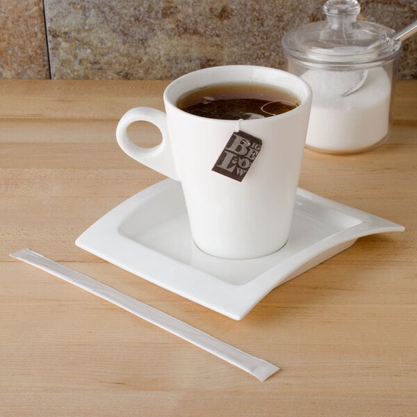 Biodegradable Coffee Stir Sticks 14cm Length 500 Wooden Coffee Scoops Individually Wrapped in Paper Disposable Coffee Sticks