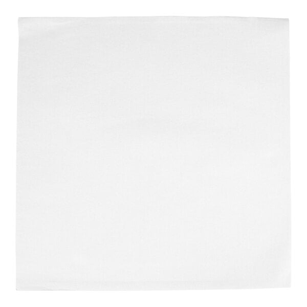 A white, square, linen-feel napkin.