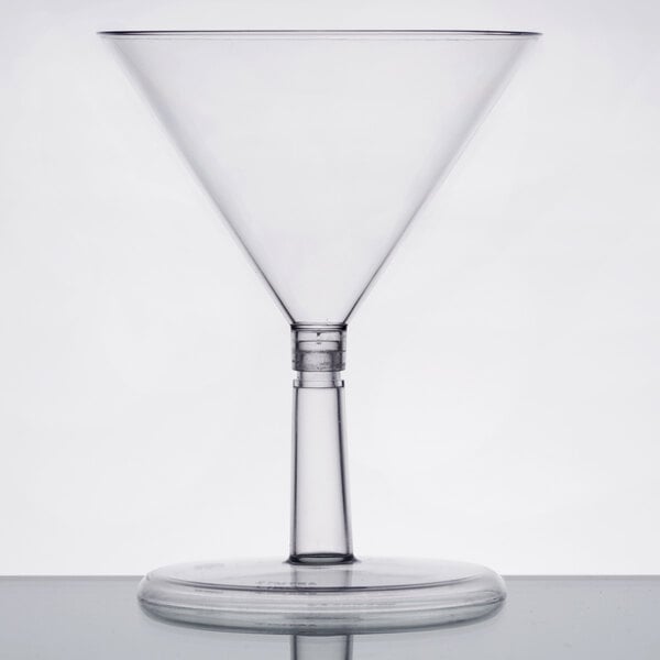 plastic martini glasses