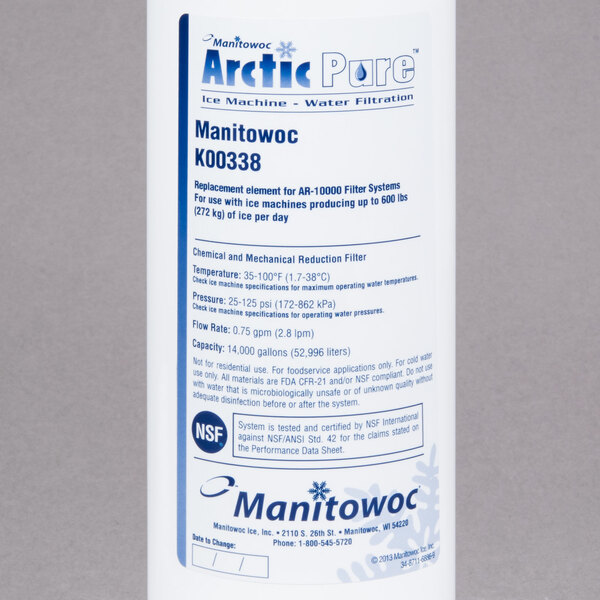 Manitowoc Ice K-00338 Arctic Pure Water Filter Replacement