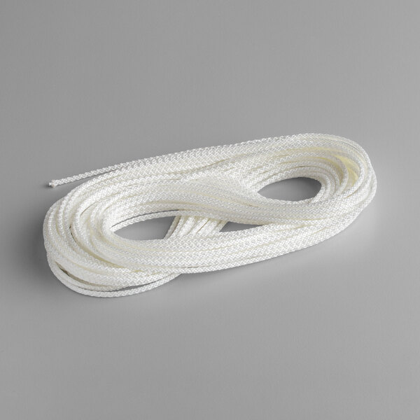 A white True nylon door cord.