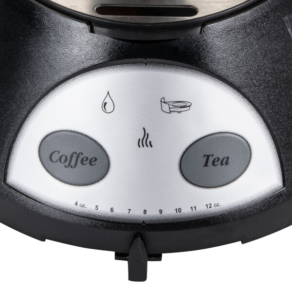 A Bunn My Cafe commercial single cup coffee maker on a counter.