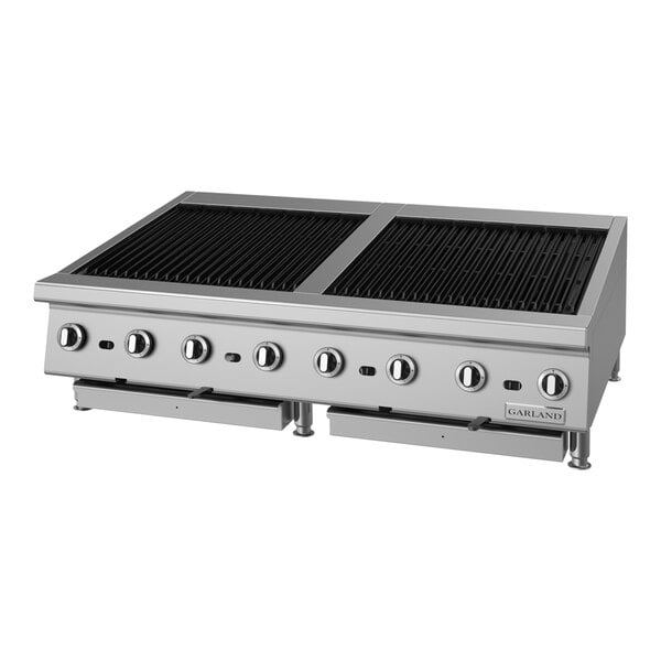 Garland GTBG48-AR48 Natural Gas 48" Radiant Charbroiler with Adjustable Grates - 144,000 BTU