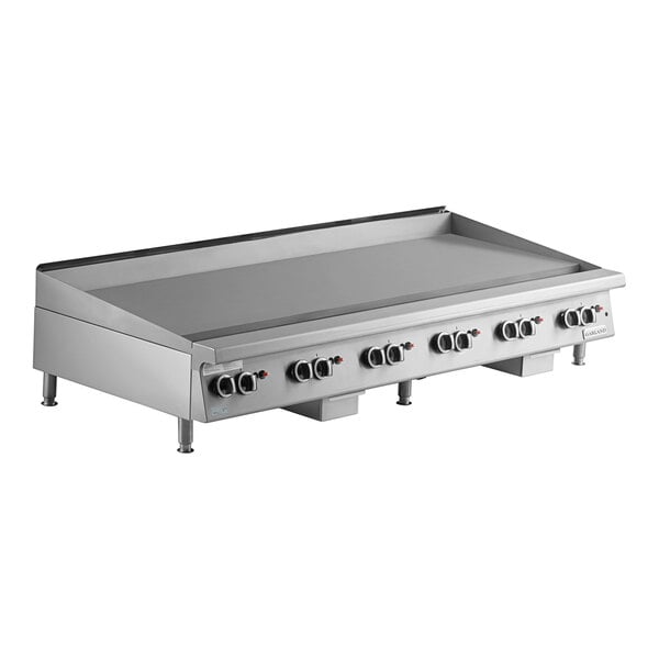 Garland GTGG72-GT72M 72" Natural Gas Countertop Griddle with Thermostatic Controls - 168,000 BTU