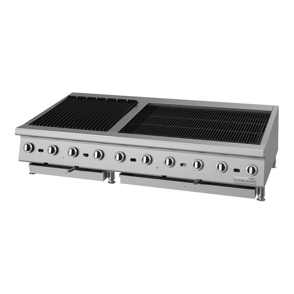 Garland GTBG60-AR60 Liquid Propane 60" Radiant Charbroiler with Adjustable Grates - 180,000 BTU