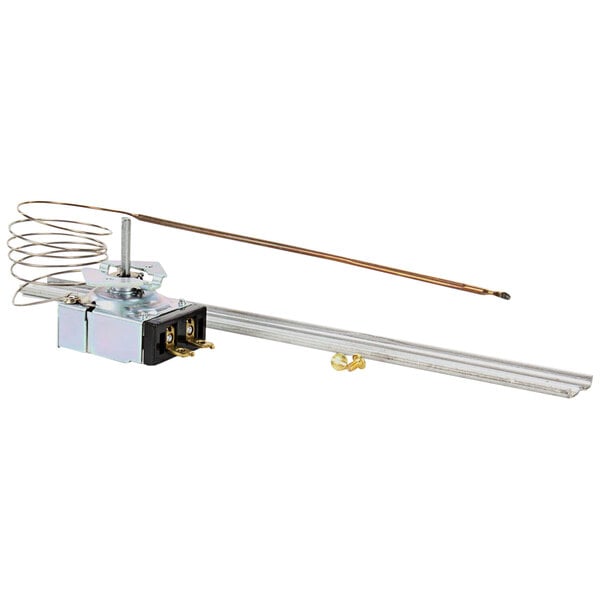 A Vulcan thermostat with a long metal rod and a black box at the end.