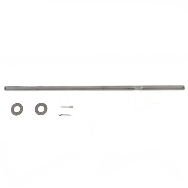 A metal rod with a pin and washer on it.