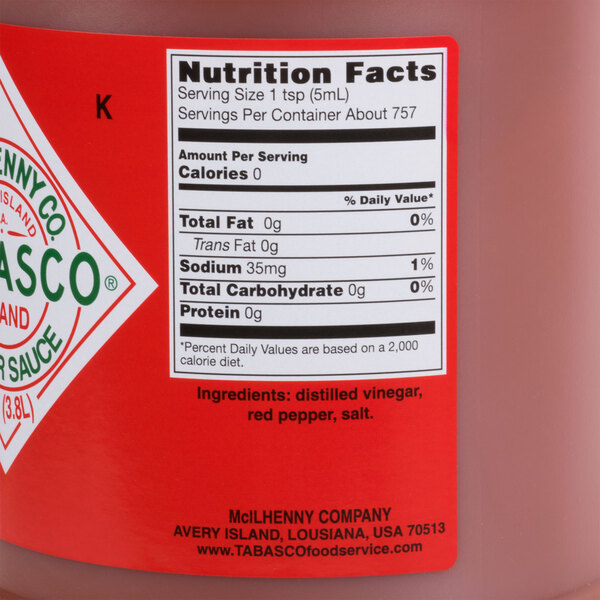 Соевый соус сколько грамм. Tabasco 3.8 литра. Табаско соус 1 литр. Табаско этикетка. Соус Табаско этикетка.