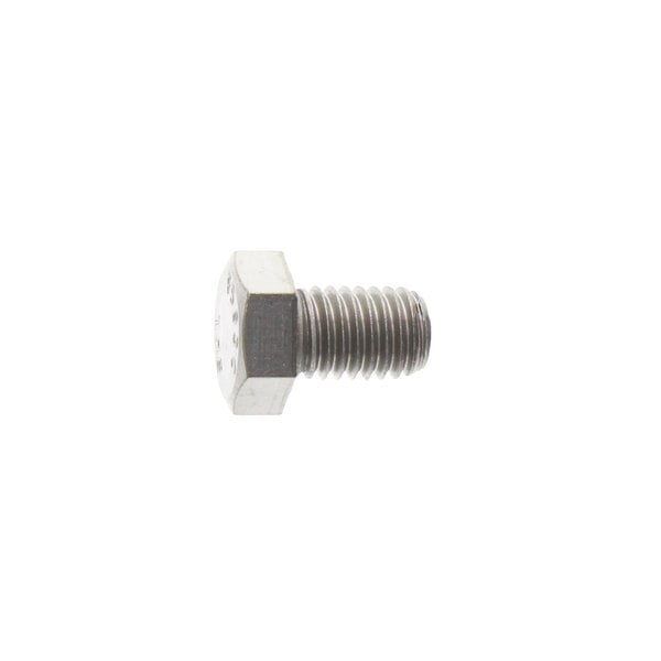 A close-up of a Scotsman hex screw with a hex head.