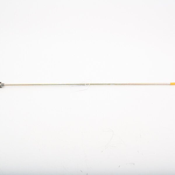 A long metal torque rod with a yellow tip.